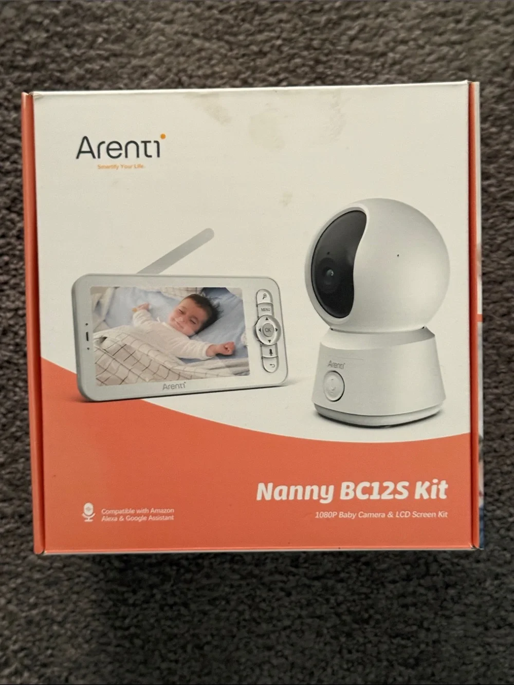 Arenti Nanny BC12S Kit Baby Monitor - White-New in the Box!